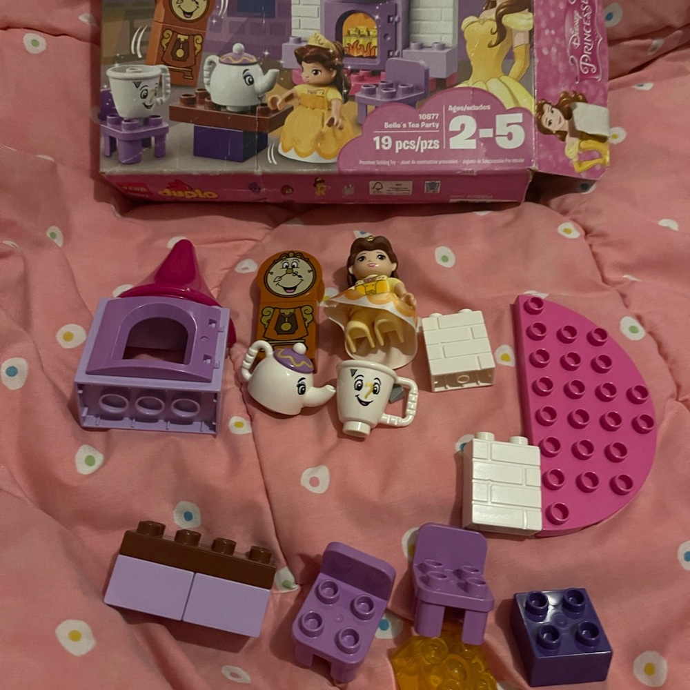LEGO Duplo 10873 Belle’s Tea Party Set Disney Princess Retired Toy